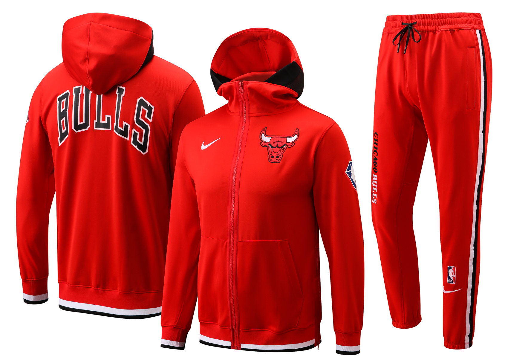 Men Chicago Bulls red  2024 NBA Nike Training suit->los angeles clippers->NBA Jersey